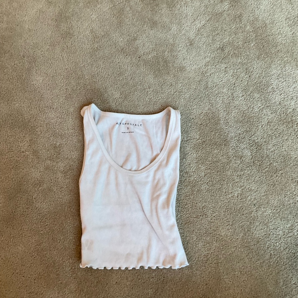 Aeropostale White Tank Top for Women